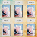 Ocean Wave, Coastal Wall Art, Nautical Print, Surfer Aesthetic, Beach House Decor, Canvas Print, Living Room Art, Pastel Seascape