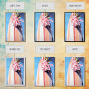 Surfboard Flowers, Tropical Boho Art, Framed Canvas Print, Coastal Wall Decor, Pastel Summer Painting, Beach Aesthetic, Minimalist Art