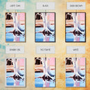 Tree Reflection, Nature Inspired Art, Framed Canvas Print, Minimalist Landscape, Tranquil Water Painting, Contemporary Home Decor
