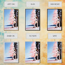 Pink Reflection, Modern Wall Art, Minimalist Decor, Aesthetic Print, Abstract Painting, Framed Canvas Print, Boho Bedroom Art, Gift