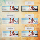Barefoot Beach, coastal boho wall art, summer relaxation print, modern ocean decor, minimalist nature artwork, framed canvas print