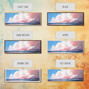 Cloudy Horizon, Sunset Beach, Pastel Sky, Canvas Print, Modern Seascape, Relaxing Coastal Wall Art, Dreamy Ocean Decor, Minimalist
