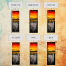 Sunset Fence, Fiery Sky, Bold Colors, Canvas Print, Western Landscape, Rustic Home Decor, Ranch Wall Art, Farmhouse Living Room