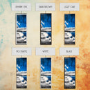 Tranquil Shore, Blue Ocean Art, Coastal Landscape, Framed Canvas Print, Beach House Decor, Minimalist Artwork, Living Room Art