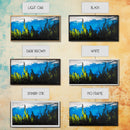 Underwater Seascape Painting, Blue and Yellow Canvas Print, Ocean Wall Art, Marine Decor, Vibrant Home Aesthetic, Framed Canvas Print