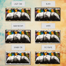 Abstract Mountains, Bold Color Landscape, Modern Art, Vibrant Nature Scene, Expressionist Painting, Living Room Decor, Framed Canvas Print