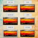 Fiery Horizon, Abstract Landscape, Modern Southwest Art, Bold Colorful Painting, Dramatic Wall Art, Living Room Art, Framed Canvas Print