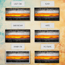 Fiery Sunset, Dramatic Sky, Abstract Landscape, Bold Colors, Modern Expressionism, Vibrant Wall Decor, Warm Tones, Framed Canvas Print