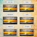 Ocean Sunset, Dramatic Clouds, Beach Waves, Framed Canvas Print, Coastal Wall Art, Living Room Art, Large Wall Decor