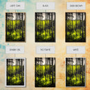 Forest Sunlight, serene nature painting, lush green forest, peaceful landscape wall art, calming home decor, framed canvas print, cabin art