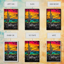 Desert Cactus, Vibrant Sunset Southwest Painting, Bold Desert Art, Framed Canvas Print, Western Home or Office Wall Decor