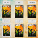 Sunflower Bloom, Fall Wall Art, Framed Canvas Print, Yellow Floral Art, Rustic Farmhouse Decor, Boho Kitchen Art, Country Home