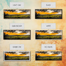 Sunset Landscape, Golden Sky, Framed Canvas Print, Modern Wall Art, Large Landscape Art, Fall Decor, Living Room Art, Rustic Home Decor