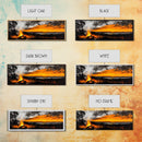 Sunset Bonfire, Rustic Art, Cozy Cabin Decor, Canvas Print, Fall Landscape, Nature Wall Art, Warm Glow Artwork, Mountain Retreat Art