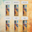 Palm Beach, Sunset, Tropical Escape Canvas Print, Coastal Bedroom Wall Art, Bold Ocean Painting, Colorful Seaside Decor