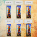 Rainbow Plant, Bold Nature, Vertical Leaf Art, Framed Canvas Print, Bright Boho Home Decor, Eclectic Bedroom Art, Colorful Botanical Art