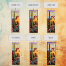 Mission Cactus, Desert Sunset – Southwestern Church Wall Art, Rustic Fall Colors, Framed Canvas Print, Living Room Boho Style