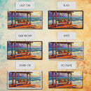 Swing Ocean, Sunset, Relaxing Coastal Art Canvas Print, Beach Swing Decor, Vibrant Seaside Living Room Wall Art, Boho Style