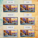 Ocean Rocks, Waves, Sunrise, Framed Canvas Print, Coastal Landscape Art, Nautical Beach Wall Decor, Ocean Sunset Art, Bedroom Accent