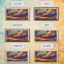 Sunset Sky, Ocean, Dreamscape, Canvas Print, colorful wall art, dreamy cloudscape, living room decor, vibrant fantasy atmosphere