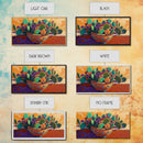 Cactus, Succulent, Pottery, Flowers, Canvas Print southwestern kitchen wall art, vibrant decor, colorful succulent painting