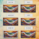 Wave Crash, Sunset Coast, Rocky Horizon, Canvas Print, Dramatic Seascape Wall Art, Ocean Inspired Living Room Art, Study Decor
