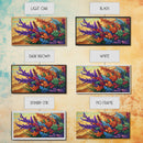 Leaves Autumn, Colorful, Canvas Print, Fall Boho Wall Decor, Vibrant Foliage Painting, Nature-Inspired Living Room Wall Art