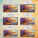 Sunset Clouds, Ocean, Cliffs, Framed Canvas Print, dramatic seascape art, Southwestern home decor, moody living room wall art