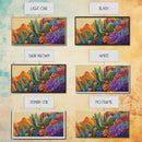 Cactus Desert, Wild, Garden, Colorful Wild Cactus Garden Canvas Print, Southwestern Desert Wall Art, Dining Room Decor, Boho Art Print