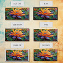 Lotus Bloom, Garden, Art, Framed Canvas Print, Vibrant lotus flower artwork, zen boho decor, meditation room or bathroom wall art