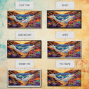 Ocean Sunset, Wave Splash, Framed Canvas Print, colorful crashing waves, rocky coast wall decor, Beach House Wall painting
