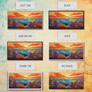 Coral Ocean, Sunset, Framed Canvas Print, Underwater coral reef at sunset painting, Ocean lover gift idea, Coastal Spa Wall Art
