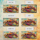 Lobster Coastal, Bold, Framed Canvas Print, Vibrant abstract lobster on sandy background, Nautical Kitchen Decor, Bold Coastal Wall Art
