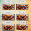 Crab Colorful, Beach, Framed Canvas Print, Brightly painted crab on sand, Ocean Kitchen Decor, Playful Beach Art, Coastal Wall Art