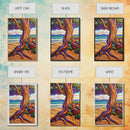 Tree Shore, Coastal, Vibrant, Canvas Print, Bold beach tree painting, tropical landscape art, Living Room or Beach House Wall Decor