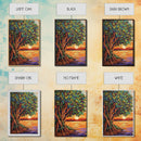 Sunset Tree, Roots, Mangrove Tree Wall Art, Spiritual Nature Decor, Zen Meditation Room Accent, Framed Canvas Print