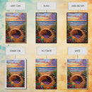 Desert Coast, Sunset Beach, Nature Hole, Surreal Art, Framed Canvas Print, Bedroom Wall Art, trippy boho decor, colorful landscape