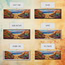 Desert Path, Beach Escape, Vibrant Nature, Scenic View, Framed Canvas Print, landscape painting, hallway art, sunset wall decor