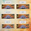 Rolling Waves, Ocean Energy, Sunset Coastline, Canvas Print, coastal living room decor, vivid surf art, bold beach vibe painting