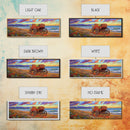 Wagon Beach, Country Ocean, Sunset Retreat, Rustic Cart, Framed Canvas Print, Farmhouse Coastal Art, Entryway Western Decor