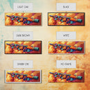 Painted Flute Art, Musical Decor Accent, Southwest Folk Music, Warm Boho Wall Vibe, Framed Canvas Print, Eclectic Music Room Art