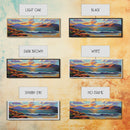 Tranquil Sunset Waves, Ocean Horizon Scene, Coastal Landscape Wall Art, Canvas Print, Relaxing Living Room Decor, Beach House Artwork
