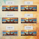 Anchor Seaside Art, Nautical Sunset, Framed Canvas Print, Coastal Home Decor, Ocean Lover Gift, Beach Living Room Wall Art