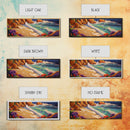 Ocean Waves Beach, Colorful Surf Art, Coastal Landscape, Seaside View, Canvas Print, Bathroom Wall Art, Nautical Theme, Vibrant Art
