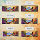 Adobe House View, Desert Coastal Path, Southwest Landscape, Mountain Ocean Art, Canvas Print, Kitchen Wall Art, Warm Boho Style