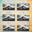 Mountain Peak, Majestic Range, Moody Skies, Canvas Print, Wilderness Wall Art, Cabin Decor, Adventure Style, Nature Inspired Room