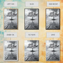 Lonely Tree, Coastal Roots, Ocean Breeze, Framed Canvas Print, Entryway Wall Art, Moody Nature Photography, Minimalist Earth Tones