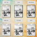 Wanted Poster, Beach Chair, Western Humor, Framed Canvas Print, Man Cave Decor, Coastal Country Style, Black and White Photography