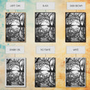 Misty Forest Trees, Reflection Photography, Nature Landscape, Canvas Print, Neutral Tones, Bedroom Wall Decor, Moody Autumn Forest Art