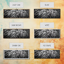Textured Leaves, Monochrome Nature, Abstract Pattern, Botanical Wall Art, Framed Canvas Print, Modern Bedroom Art, Minimalist Decor